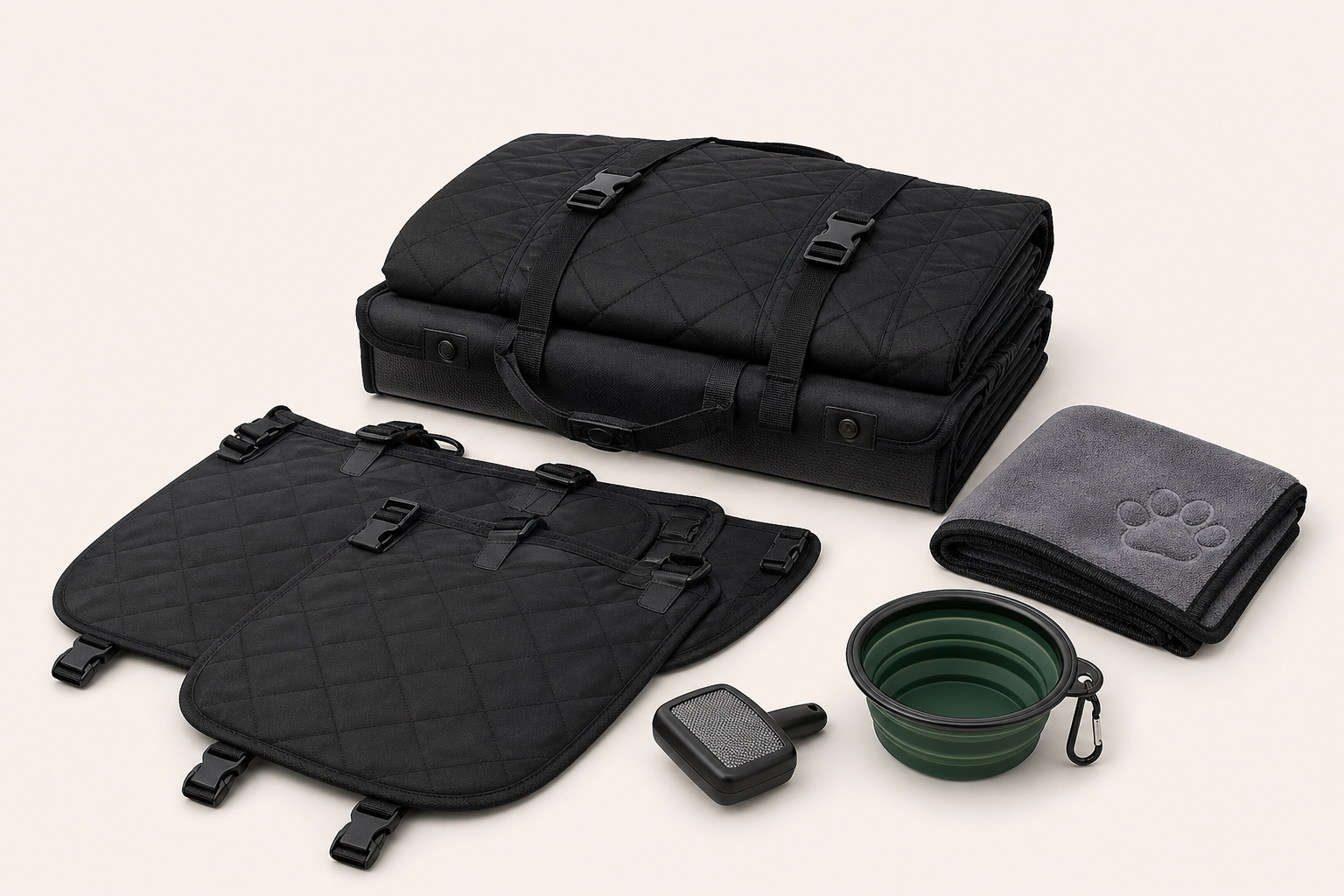 RoverDeck hard-bottom dog car seat extender